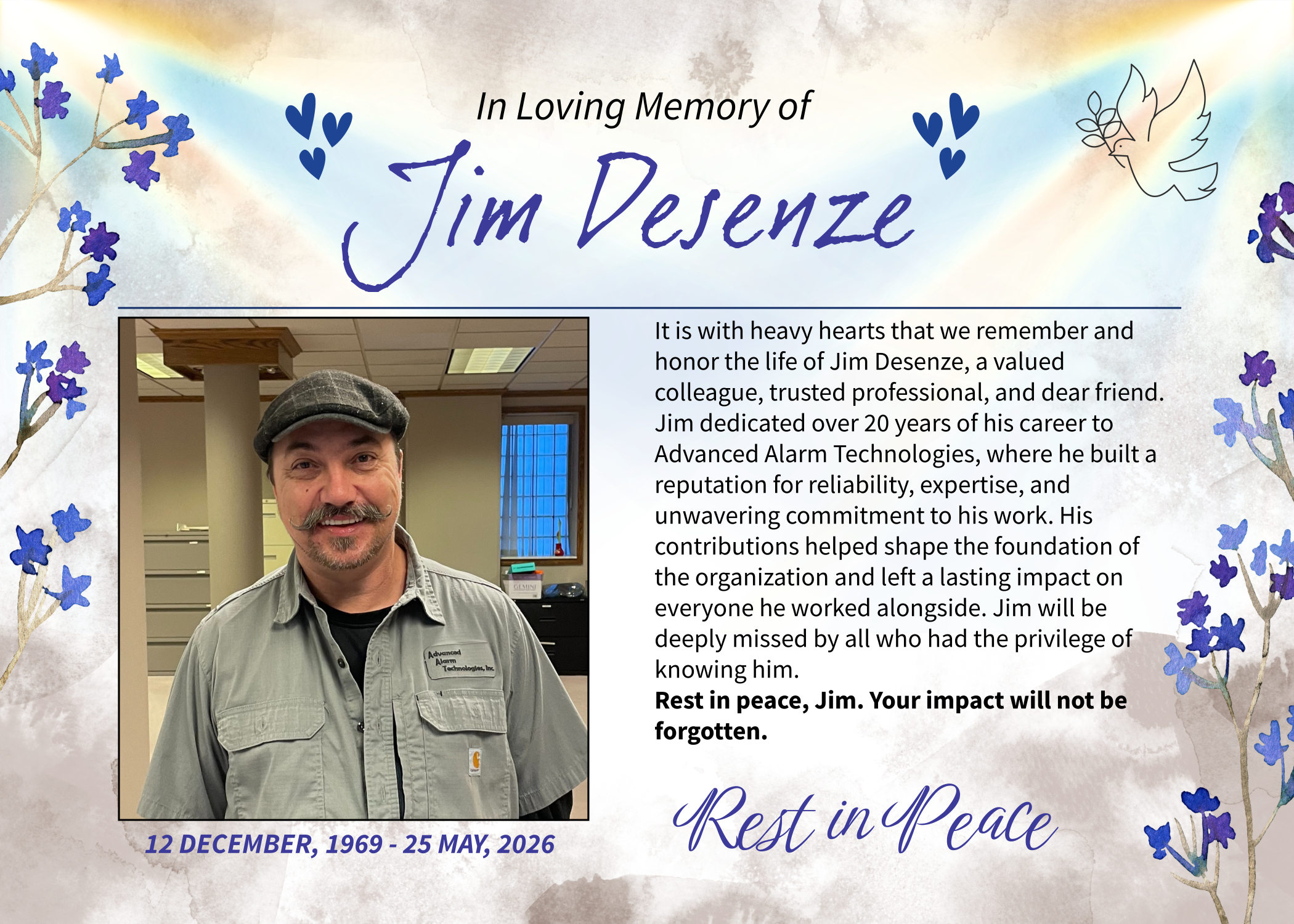 In Loving Memory of Jim Desenze